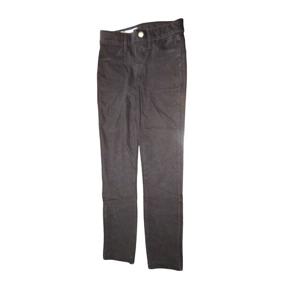 WONDER NATION girls medium 7/8 solid black jeggings with adjustable tabs - Picture 1 of 4